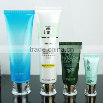 cosmetic packaging tube 150ml with acrylic cap