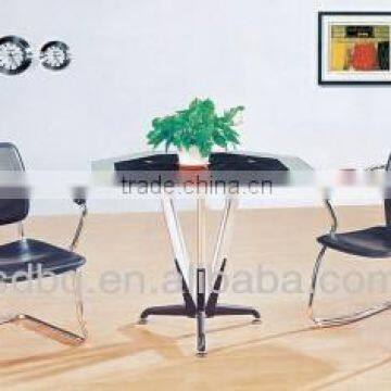 Popular tempered glass top conference desk new design PT-M009