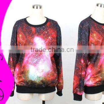 Long SLeeve Winter Women's hoodies Printed Space Galaxy Hoodies Sweatshirts Galaxy Pullovers Tops Sweatshirts