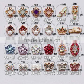 Beeann shinny glitter wholesale 3d purple nail art jewelry