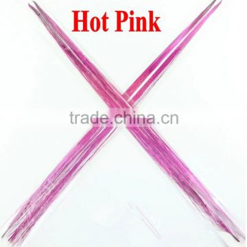 hot pink sparkling hair tinsel with I tip christmas tinsel 2014 new hair accessories christmas hair tinsel accessories girl