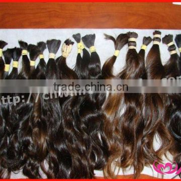 Pure Virgin Indian indian hair raw unprocessed virgin Human Remy Hair Bulk Natural Wave