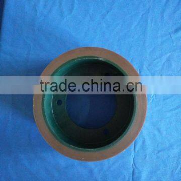 4 inch brown SBR iron drum rice rubber roller for rice sheller