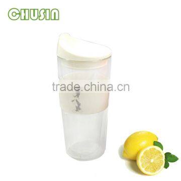 HOT selling glass mug/glass cup/coffee cup with silicone lid silicone handle wholesale