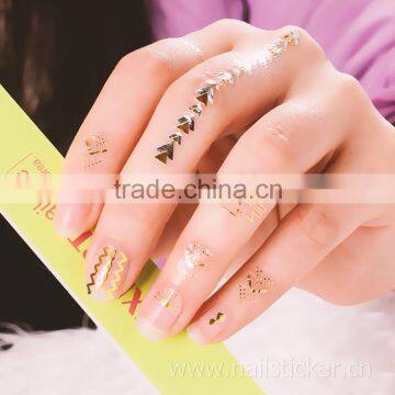 Custom High Quality Egyptian Pattern Nail Art Sticker Decals 3d Nail Sticker Metallic Tattoo Sticker Set photo-5