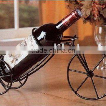 Bicycle Style Black Wire Wine Rack