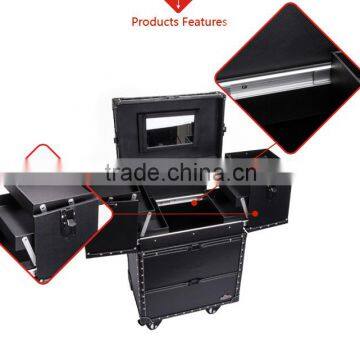 Original Factory Supplier Rolling Station With Lighted Mirror Makeup Case photo-5