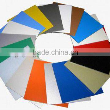 plastic film color coated aluminium sheet