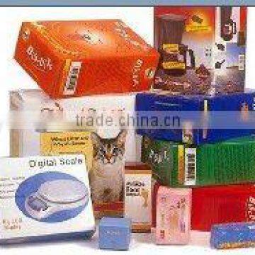 Wholesale high quality printed color box for gift/ cheap price color box with cover from dongguan China