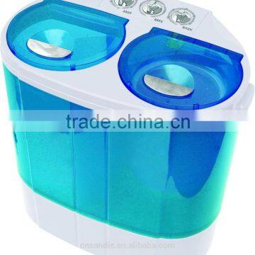 CE CB ISO9001 semi automatic mini twin tub washing machine for baby