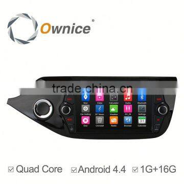 Factory price Android 4.4 quad core car DVD player for 2 din Kia Ceed with mirrow link