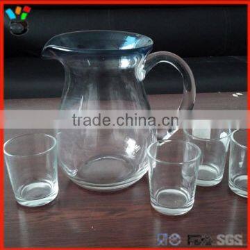 Unique Design Antique Art Glass Whisky & Wine glass decanters and shots set