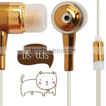 Stylish and Popular CE/ROHS Metal earphone