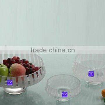 modern fruit glass bowl