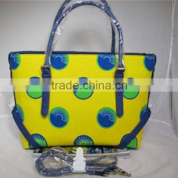 Fashion Shoulder Bag African Printed Wax Fabric Handbag photo-6