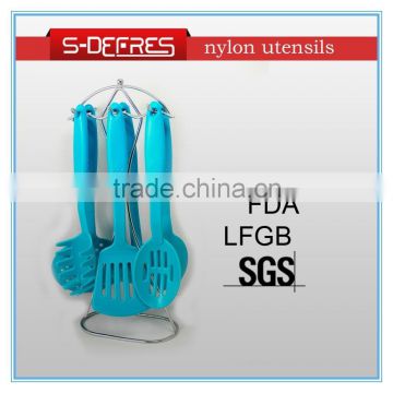 6pcs blue color nylon cooking tools chinese kitchen tool