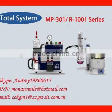 20mbar Vacuum Degree Vacuum Solvent Recovery Vacuum System MP-301 with Mini Rotary Evaporator