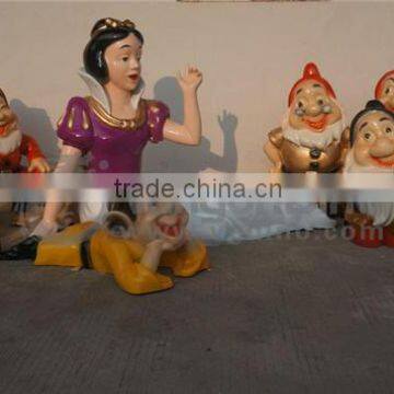 VGQT59-seven dwarfs ife size cartoon statue