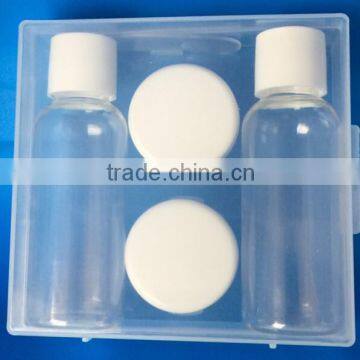 30ml 50ml 60ml pet bottle 5g 10g plastic jar plastic square case plastic bottle travel kit