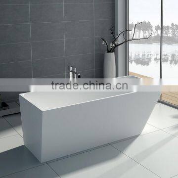 Artificial Stone Bathtub, Acrylic Solid Surface Bathtub Freestanding Bathtub photo-2
