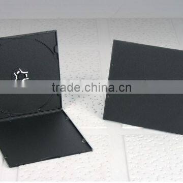 4mm Ultra Slim Plastic Black Single Short PP CD DVD Case