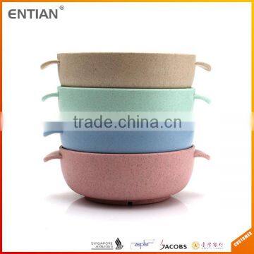 Bio-degradable Wheat Straw and Plastic Bowl Set photo-3