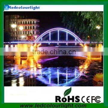 stainless steel waterproof outdoor Round RGB 12w dmx Led underground light IP65