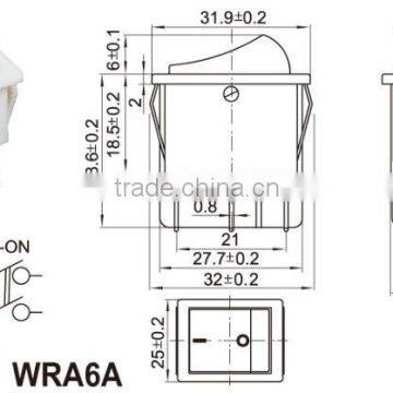 Lighted 120v Rocker Switch,CE TUV ROHS KC Approved Lighted Square Rocker Switch,Hair Dryers Rocker Switch, Electrical Switch photo-4