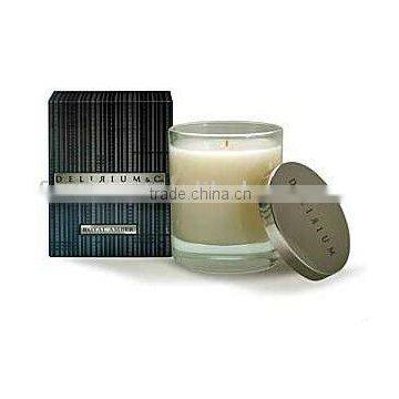 Scented Soy Wax Jar Candle with Lid