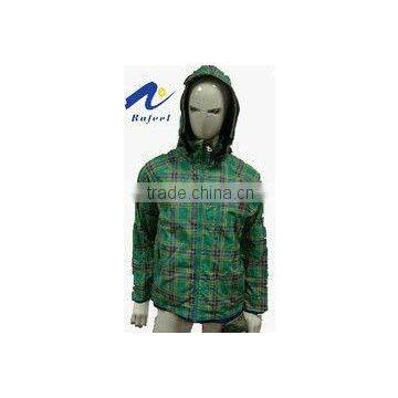 green grid women cheap winter jackets