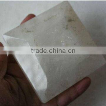 Trapezoidal white crystal ceramic tile