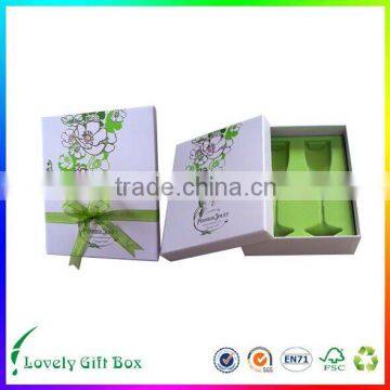 hot sale custom printing beverage box with ribbon