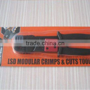 LSDbrandLS-86 Modular Tool RJ45/RJ11/RJ12 Crimper /Cutter/Stripper Cat5, Cat6, Telephone Cables,terminates Cables With Modular photo-4