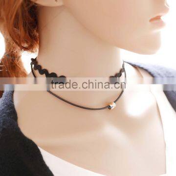 Hot Summer New Fashion Simple Style lace pendants Chokers dangle Necklaces for Women holiday Christmas Gift Fine Jewelry