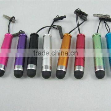 Aluminum touch pen mini short Universal mini stylus pen for iphone,ipad,