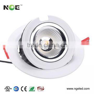 Super bright and excellent quality led rotable cob downlight 38w