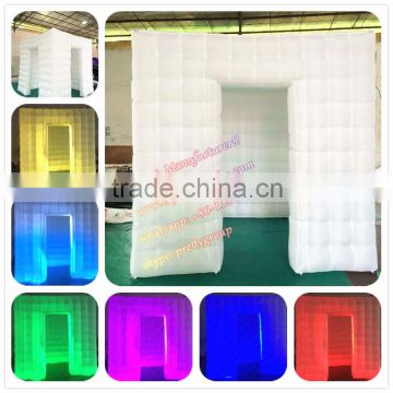 Portable LED inflatable photo booth for sale