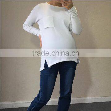 best selling lovely plain dyed maternity dress from China supplier on alibaba