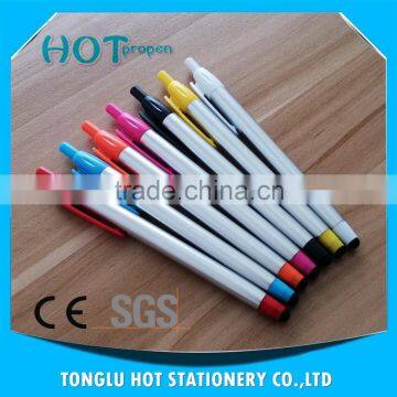 Spray Silver Barrel Click Ballpen With Stylus Touch photo-2