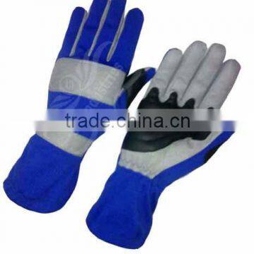 UEI-21009 blue/grey Go kart gloves, Karting gloves, Kart racing gloves, kart sports gloves, kart gloves