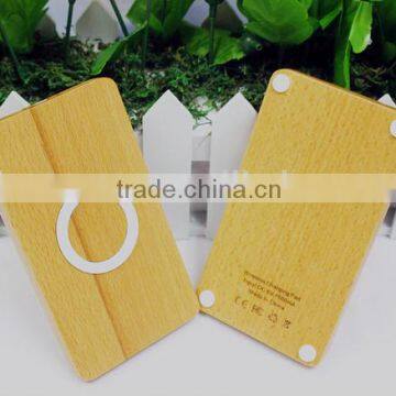 Wooden OEM Wireless Universal Phone Charger Pad Power Sockets For Mobile Phone