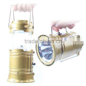 Rechargeable Solar Power LED Camping Lantern With Cellphone Charge Fuction photo-2