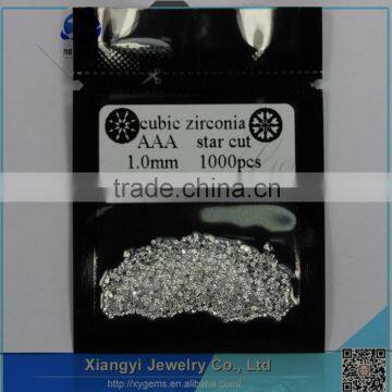 wuzhou factory price hot sale small size star cut loose cubic zirconia stones