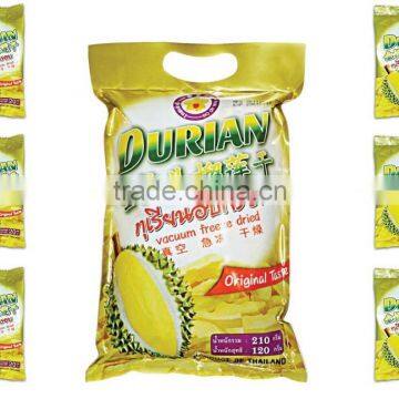 Freeze dried fruit durian 210 packs ( 6 small packs inside )