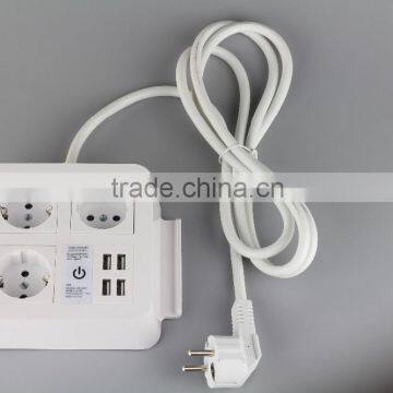 Schuko Standard 5V 8A Charging 4 Usb New Arrival Outlets With Phone Holder photo-3