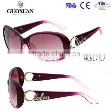 New style 2015 fashion wholesale authentic sunglasses best with metal word on side