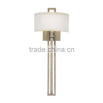 2015 New project 1 Light Sconce In Winter Gold /Silver With Organza shade