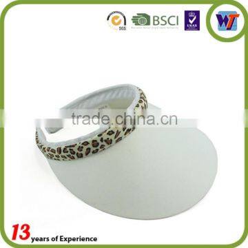 Fashion Wide Brim Sun Visor Caps Cotton Pvc Cheap Kids Sun Visor Hats photo-6