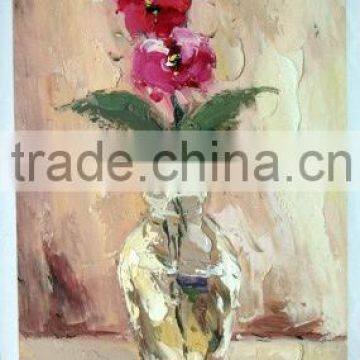 Handmade flower oil painting