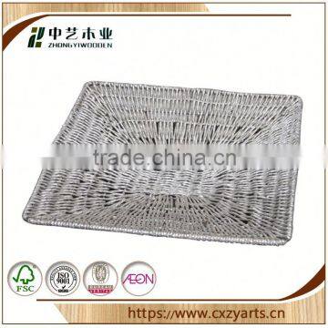 Good quality and new style china factory heat resistant fruit wicker basket no handles